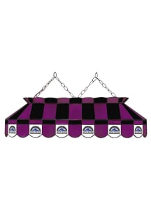 Colorado Rockies 40 Inch Stained Glass Black Billiard Lamp