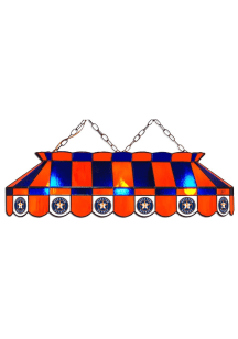 Houston Astros 40 Inch Stained Glass Orange Billiard Lamp