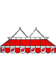 Wisconsin Badgers 40 Inch Stained Glass Pub Lamp