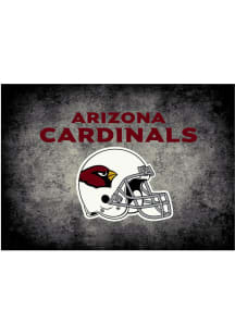 Arizona Cardinals 8x11 Distressed Interior Rug - Black
