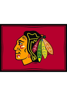 Chicago Blackhawks 4X6 Spirit Interior Rug - Black