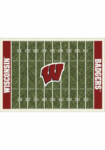 Wisconsin Badgers 8x11 Homefield Interior Rug - Cardinal