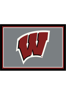 Wisconsin Badgers 8x11 Spirit Interior Rug - Cardinal