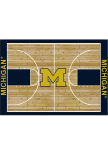 Michigan Wolverines 6x8 Courtside Interior Rug - Blue