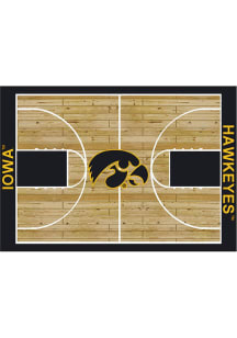 Iowa Hawkeyes 6x8 Courtside Interior Rug - Black