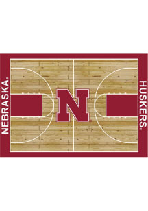 Nebraska Cornhuskers 8x11 Courtside Interior Rug - Red
