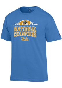 Champion UCLA Bruins Light Blue 2025 Mens Water Polo National Champs Jersey Short Sleeve T Shirt
