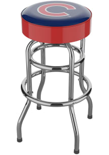 Chicago Cubs Chrome Pub Stool - Red