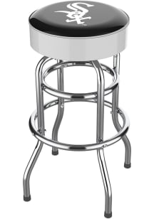 Chicago White Sox Chrome Pub Stool - Black