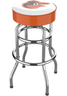 Baltimore Orioles Chrome Pub Stool - Black