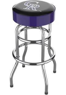 Colorado Rockies Chrome Pub Stool - Purple