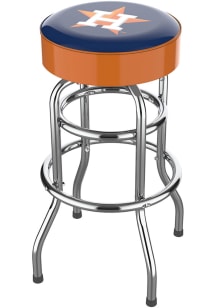 Houston Astros Chrome Pub Stool - Navy Blue