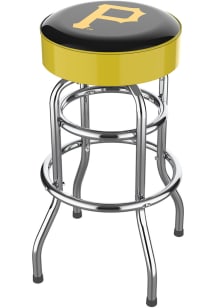Pittsburgh Pirates Chrome Pub Stool - Black