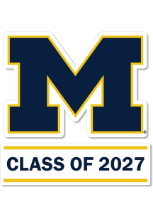 Michigan Wolverines 3 Inch Class of 2027 Auto Decal - Blue