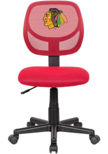 Chicago Blackhawks Armless Desk Chair - Black