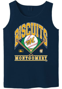Summit Sportswear Montgomery Biscuits Blue Homefield Short Sleeve T Shirt