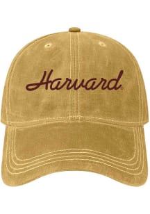 Legacy Harvard Crimson Waxed Cotton Adjustable Hat - Brown