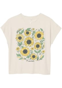 Kansas Womens Natural Landmark Graphics-LAT3502-SS Short Sleeve T-Shirt
