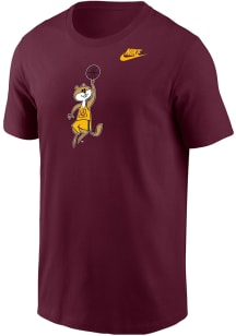 Nike Minnesota Golden Gophers Maroon Vault Basketball Gopher Short Sleeve T Shirt