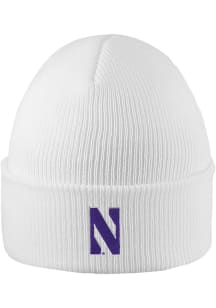LogoFit Northwestern Wildcats White North Pole Mens Knit Hat