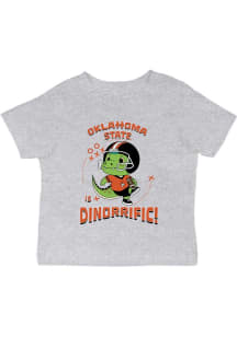 Vive La Fete Oklahoma State Cowboys Infant Dino-Riffic Short Sleeve T-Shirt Grey
