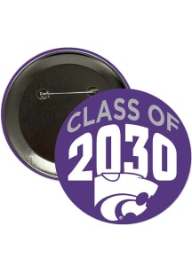 K-State Wildcats 3" Class of 2030 Button - Purple