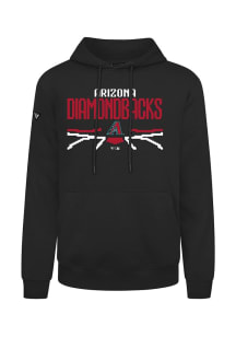 Levelwear Arizona Diamondbacks Mens Black Podium Arcade Long Sleeve Hoodie