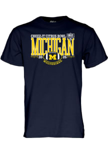 Blue 84 Michigan Wolverines Navy Blue 2025 Citrus Bowl Short Sleeve T Shirt
