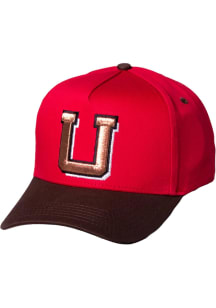 Woodn Grail Utah Utes U Two Tone Adjustable Hat - Red