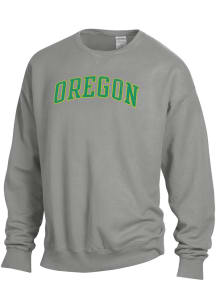 ComfortWash Oregon Ducks Mens Grey Arch Garment Dyed Long Sleeve Crew Sweatshirt