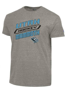 Champion Utah Mammoth Grey Diagonal Tri-Blend Short Sleeve Fashion T Shirt