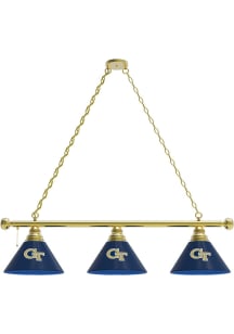 GA Tech Yellow Jackets 3 Shade Gold Billiard Lamp