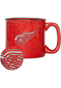Detroit Red Wings Speckle Campfire Ceramic Mug - Red