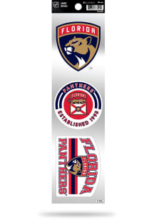 Florida Panthers 3 Piece Auto Decal - Red