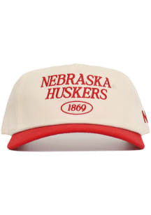 No Rivals Nebraska Cornhuskers 2T Old School Adjustable Hat - Ivory