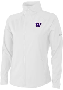 Columbia Washington Huskies Womens White Fairway Friends Light Weight Jacket