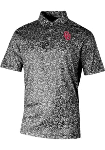 Columbia Oklahoma Sooners Mens Black Heat Seal Westside Country Short Sleeve Polo