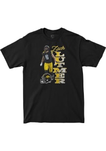 Zach Lutmer Iowa Hawkeyes Black Big Ten Media Days Custom Short Sleeve Player T Shirt