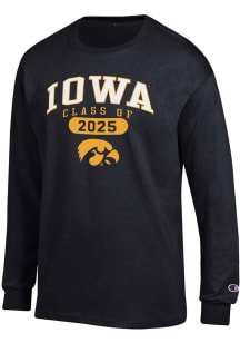Champion Iowa Hawkeyes Black Class of 2025 Pill Jersey Long Sleeve T Shirt