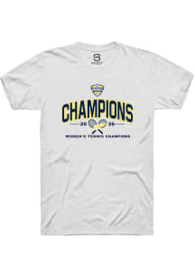 Summit Sportswear Toledo Rockets White MAC 2026 Women's Tennis Champions Short Sleeve T Shirt