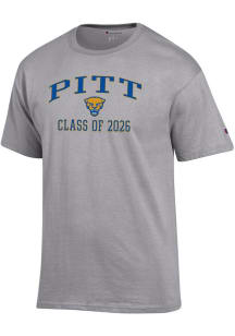 Champion Pitt Panthers Grey Font Class of 2026 Jersey Short Sleeve T Shirt