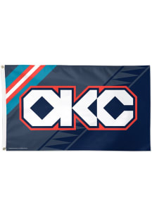 Oklahoma City Thunder 2025 City Edition 3x5 Grommet Silk Screen Grommet Flag - Blue