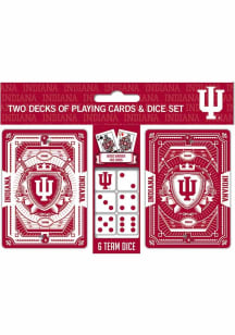 Indiana Hoosiers 2pk Playing Card & Dice Set Playing Cards