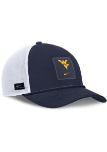 Nike West Virginia Mountaineers Sideline Gameday Rope Trucker Adjustable Hat - Navy Blue