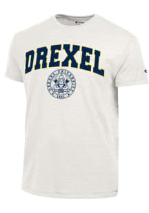 Champion Drexel Dragons White University Seal Short Sleeve Fashion T Shirt