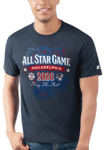 Starter Philadelphia Phillies Blue 2026 All Star Game Bell Short Sleeve T Shirt