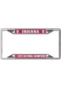 Indiana Hoosiers 2025 College Football Champions Metal License Plate Frame - Crimson