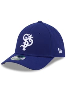 New Era St. Paul Saints Mens Navy Blue 2026 MiLB Player Replica 39THIRTY M Crown Flex Hat