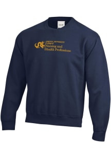Drexel Dragons Mens Navy Blue COLLEGE OF NURSING AND HEALTH PROFESSIONALS Embroidered Long Sleeve..