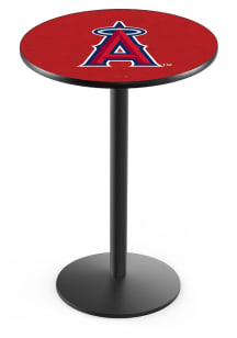 Los Angeles Angels Black Round Base Pub Table